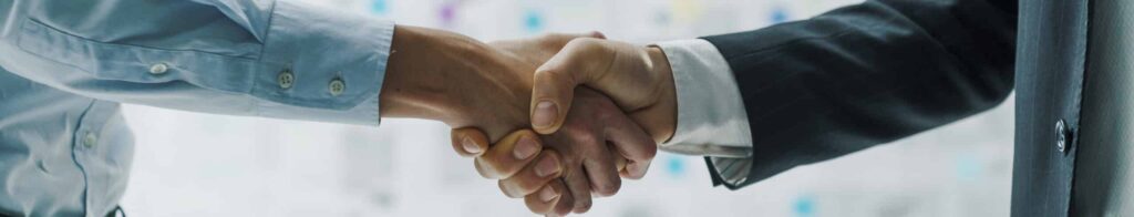business partners shaking hands